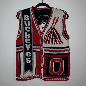 Vintage Knit Ohio State Vest Birch Bros